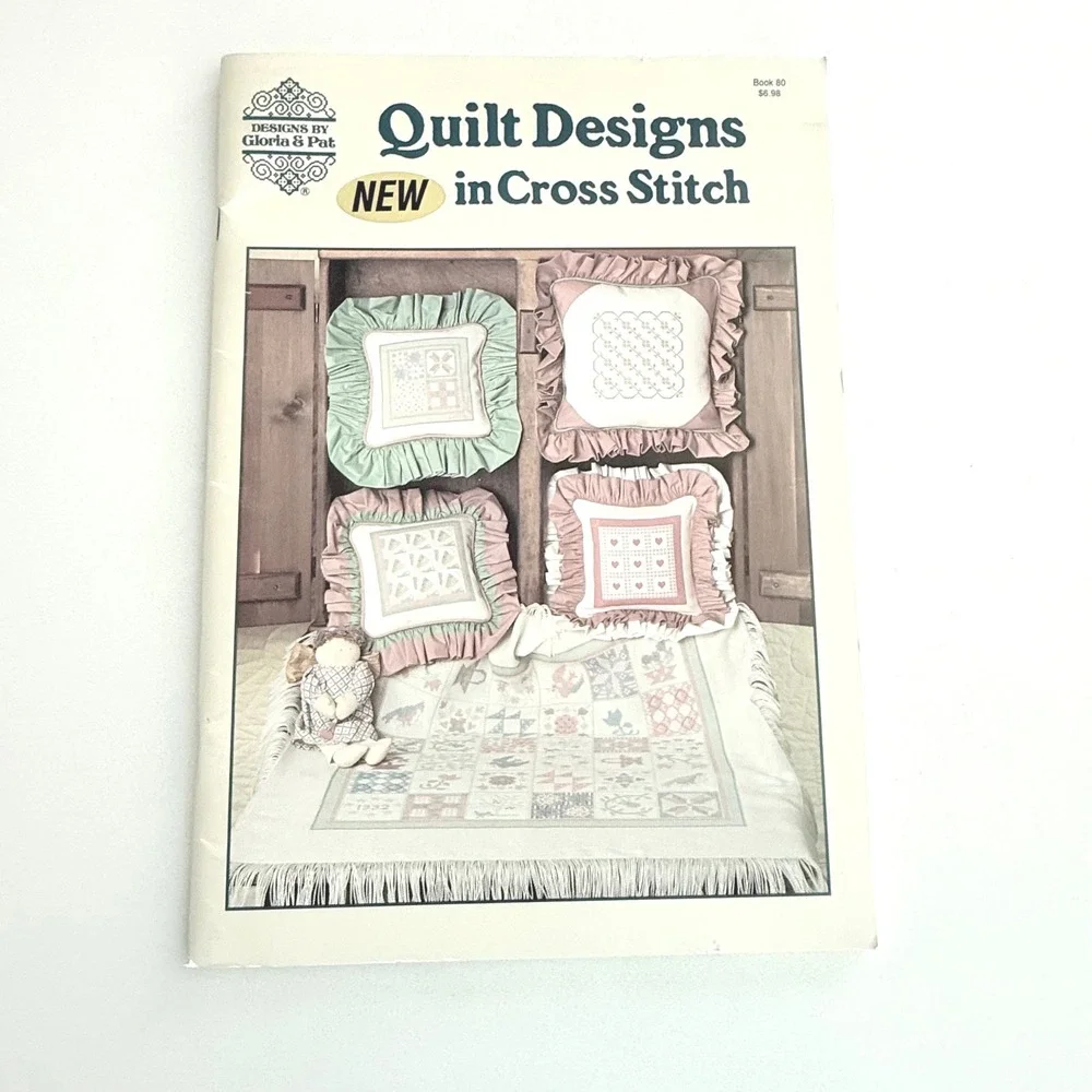 Lot of 3‎ Vintage Quilt Cross Stitch Pattern Books Sampler Primitive Decor